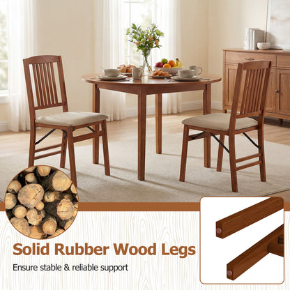 Set Of 4 Foldable Upholstered Kitchen Chairs Dining Chairs at Gallery Canada