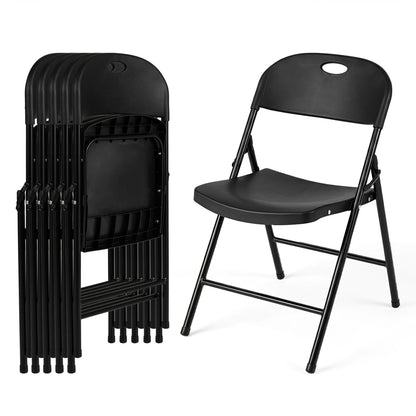 Set of 6 Foldable Plastic Chairs Dining Chairs at Gallery Canada
