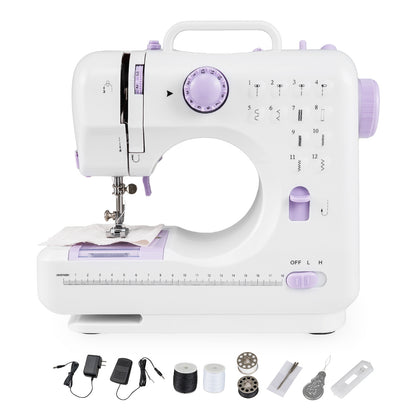 Mini Sewing Machine, 12 Built-In Stitches, White Sewing Tables at Gallery Canada