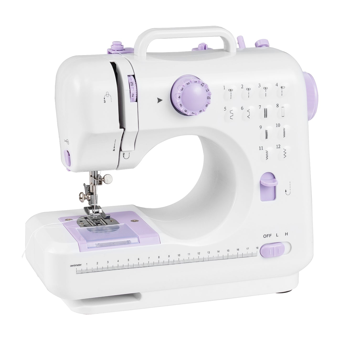 Mini Sewing Machine, 12 Built-In Stitches, White Sewing Tables at Gallery Canada