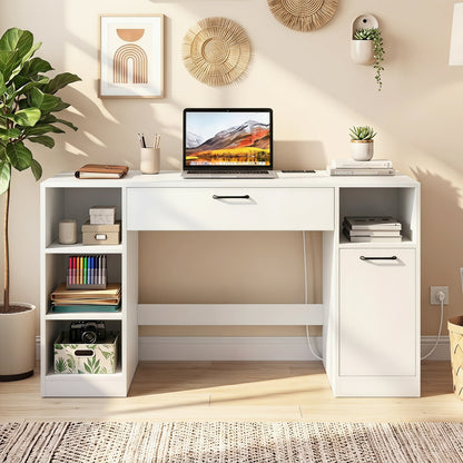 Sewing Table With Power Outlets, Craft Desk, White Sewing Tables at Gallery Canada