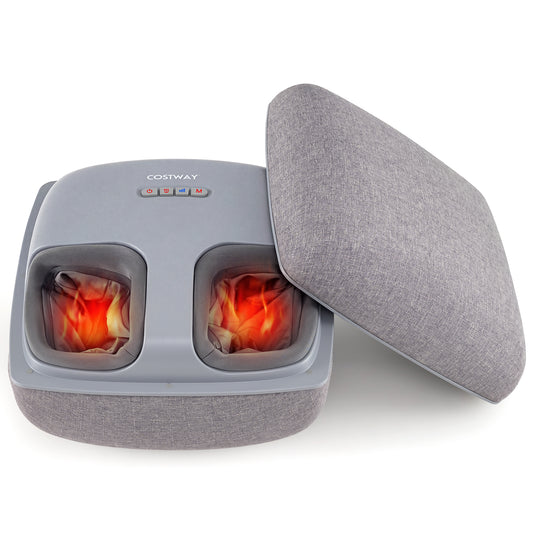 Shiatsu Foot Massager with 3-Level Deep Kneading and Air Compression, Gray Foot Massager Gray at Gallery Canada