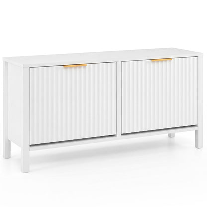 Shoe Storage Bench Narrow Wooden Entryway Bench with 2 Flip Drawers, White Shoe Racks & Storage Benches at Gallery Canada
