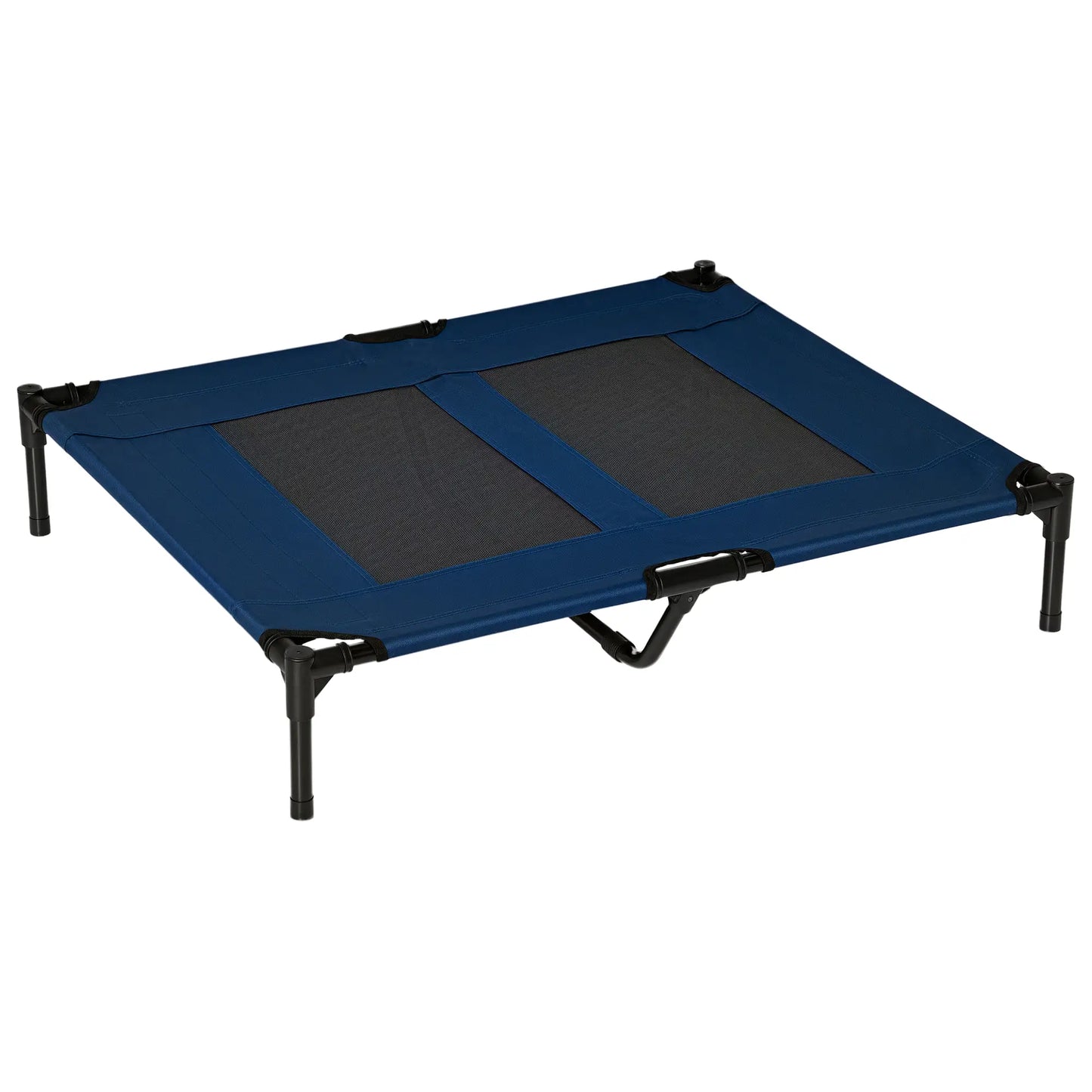 Elevated Dog Bed, XL Dog Cot, 36" x 30" x 7", Blue Elevated Dog Beds Blue and Black at Gallery Canada