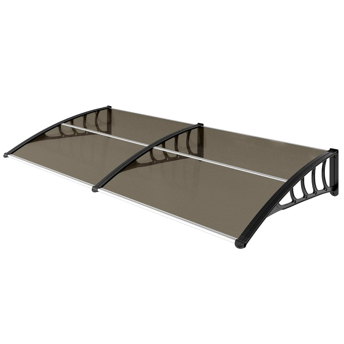 Polycarbonate Window Awning, 40" x 80", UV Rain Snow Protection, Brown Door Awnings at Gallery Canada