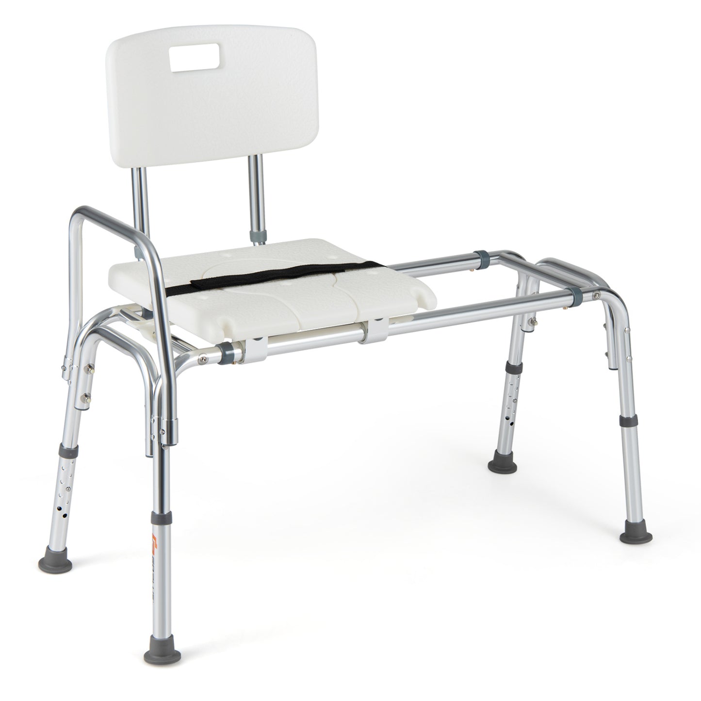 Sliding Tub Transfer Bench, Shower Chair for Elderly, White