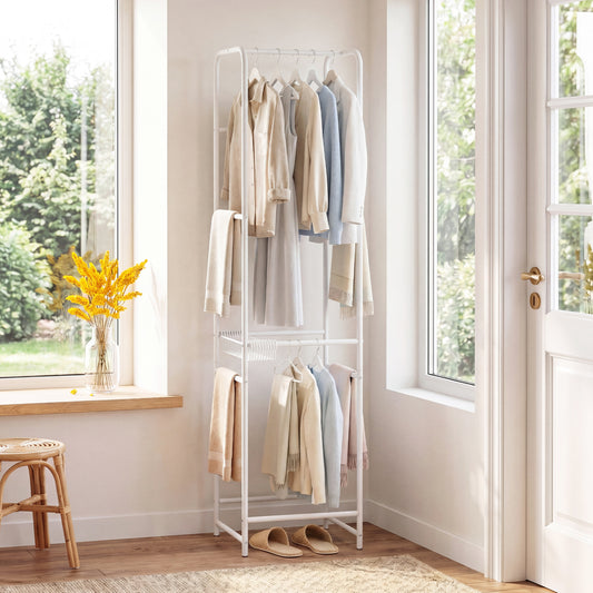 Slim Freestanding Coat Rack, 8 Hanging Rods Garment Organizer Coat Racks & Hall Trees Options at Gallery Canada