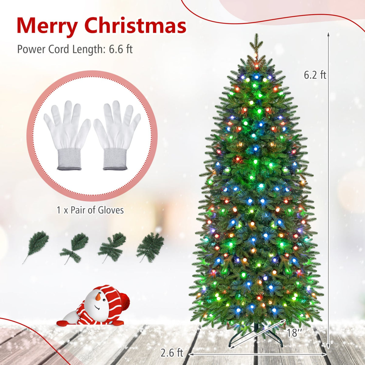 Smart Christmas Tree, 220 LED Lights, M, Green Christmas Tree at Gallery Canada