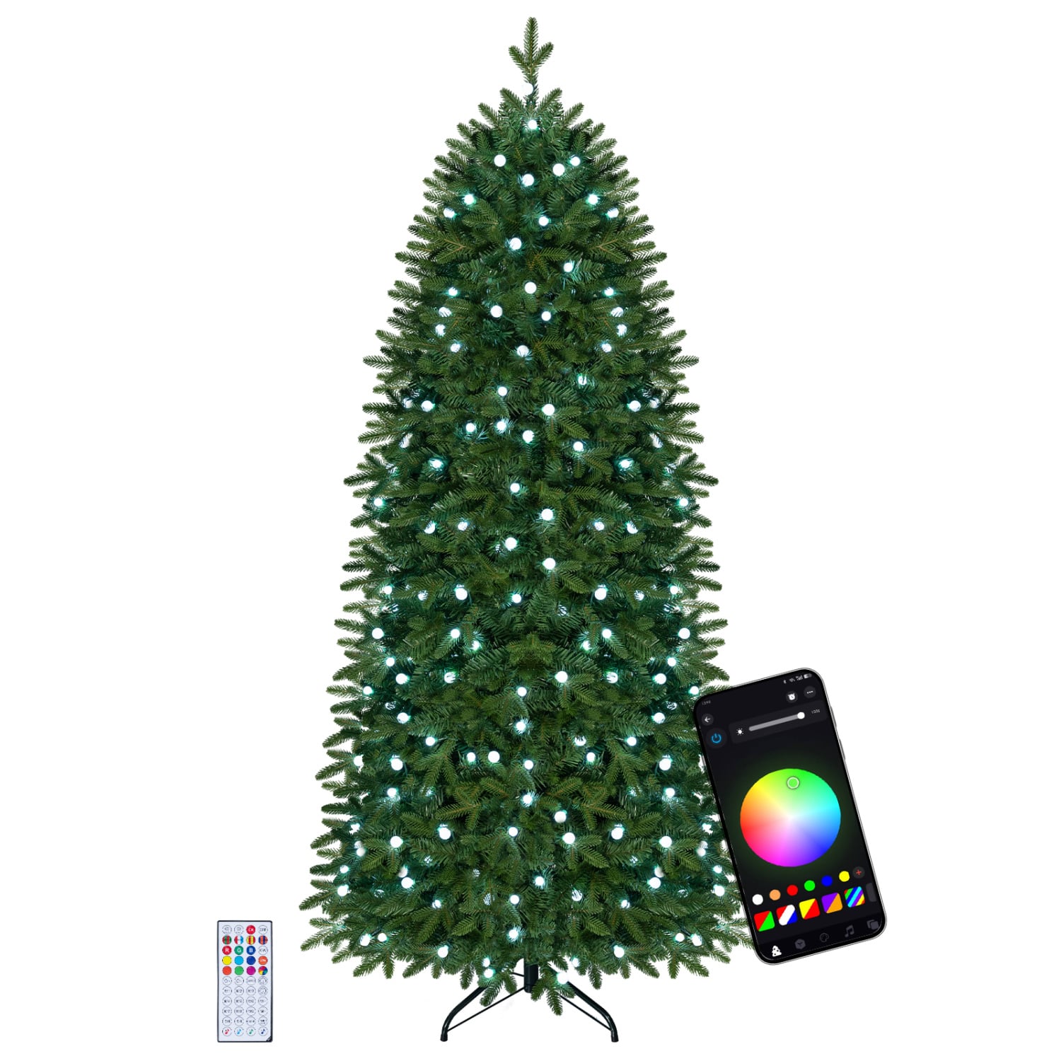 Smart Christmas Tree, 220 LED Lights, M, Green Christmas Tree at Gallery Canada