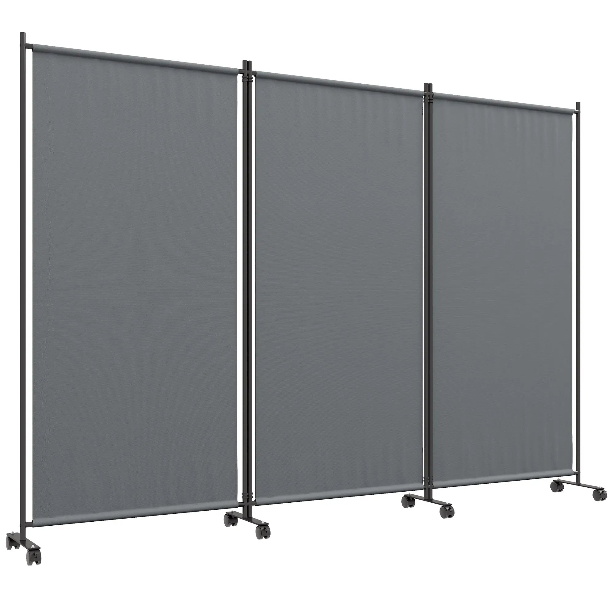 Folding Room Divider with Wheels, Privacy Screen, 6ft Tall Side Awnings at Gallery Canada