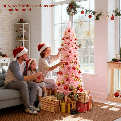 5 FT Artificial Christmas Tree, 328 Branch Tips, Pink Christmas Tree at Gallery Canada