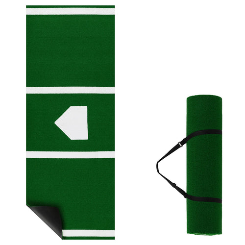 Softball Pitching Mat, 10 x 3 Feet Training Aid, Green