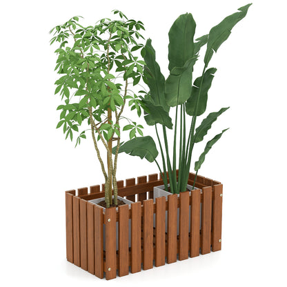 Solid Wood Raised Garden Bed, Natural Raised Garden Beds Natural at Gallery Canada