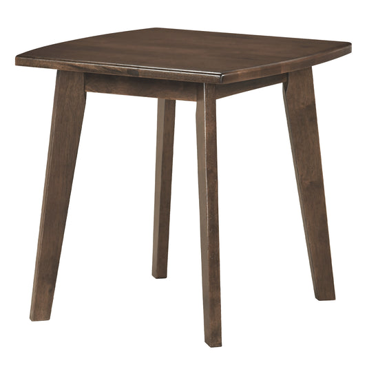 Solid Wood Square End Table, Thickened Top, Curved Edge, Walnut End & Side Tables Walnut at Gallery Canada