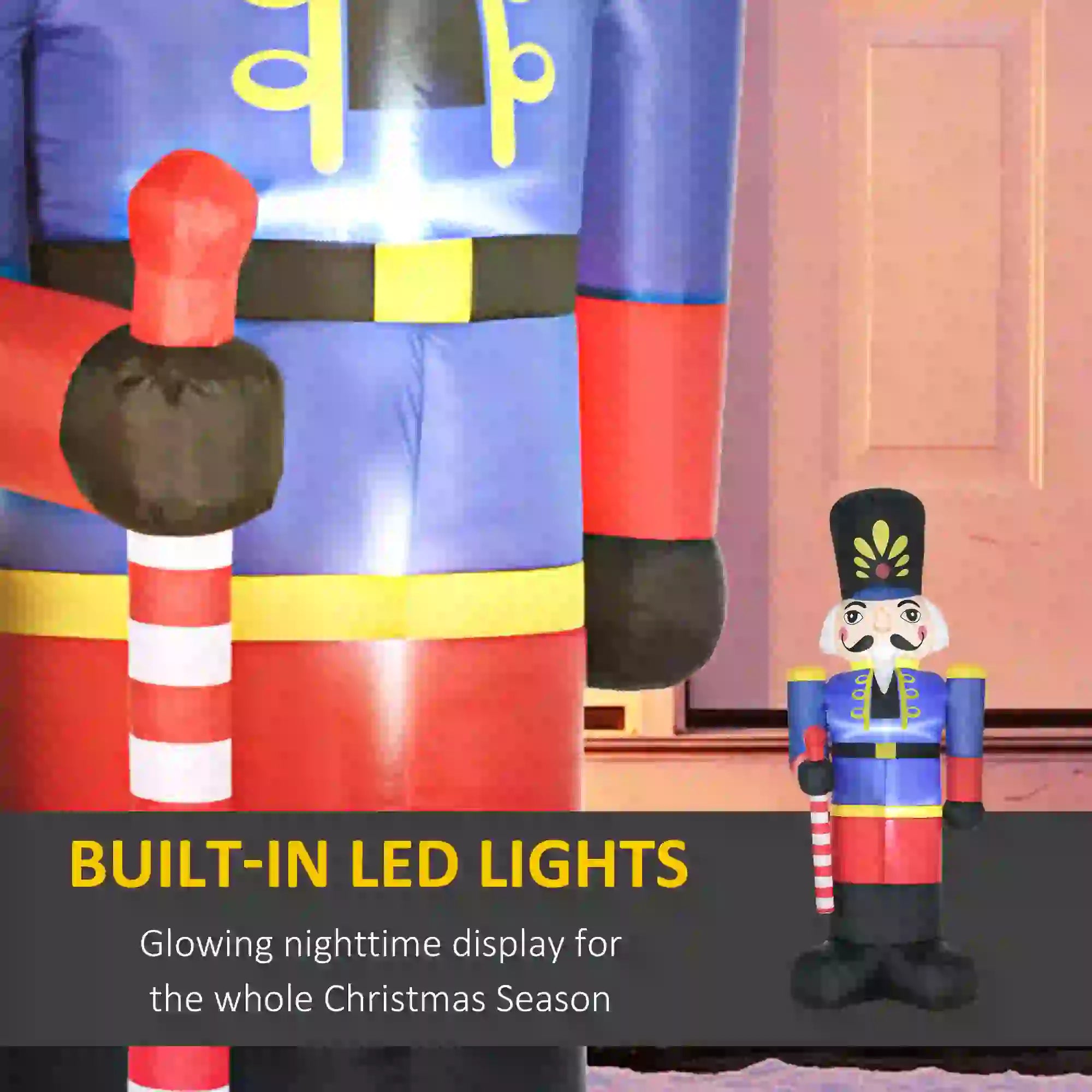 Christmas Outdoor 8ft Inflatable Walnut Soldier, LED Decor Christmas Inflatables at Gallery Canada
