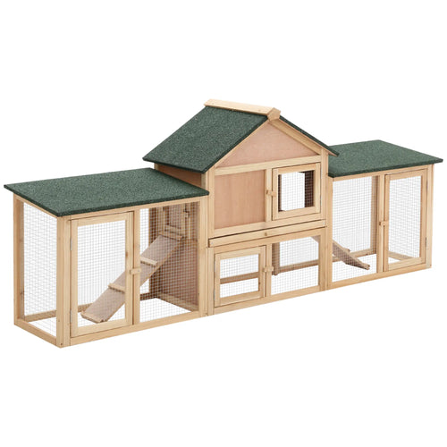 Large Rabbit Hutch, Bunny Cage, Guinea Pig House, 83
