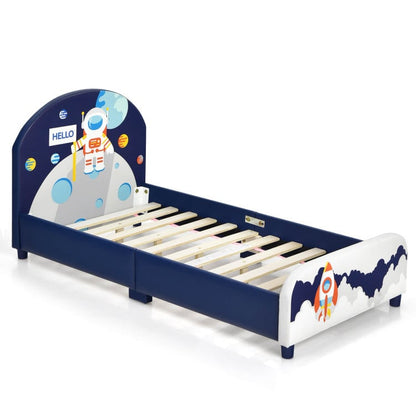 Astronaut Theme Kids Platform Bed With Toy Storage Toddler & Kids Furniture at Gallery Canada