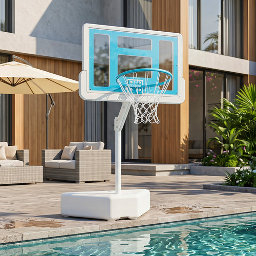 Splash & Shoot Pool Basketball Hoop, Blue