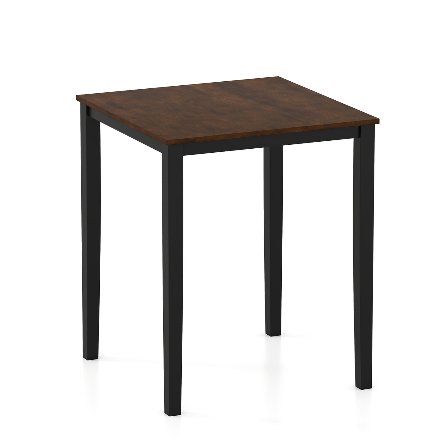 Square Dining Table with Solid Wood Frame for 4-Person, Black Dining Tables at Gallery Canada