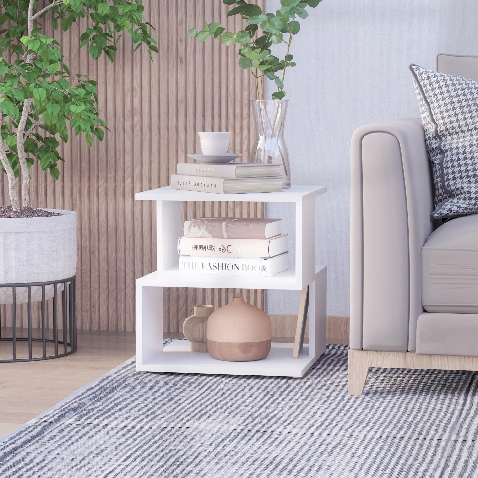 Slim Nightstand, Bedside Stand for Small Spaces Side Tables at Gallery Canada