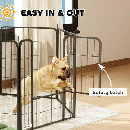6 Panels Heavy Duty Dog Playpen, 31.5" Height, Portable Foldable Houses, Kennels & Pens at Gallery Canada