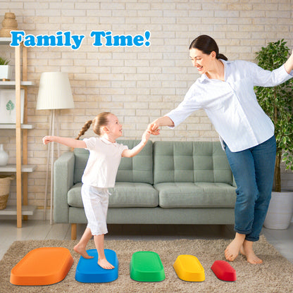 Kids Stepping Stones, 5Pcs Non-Slip River Stone Set, Multicolor Toy Sports at Gallery Canada