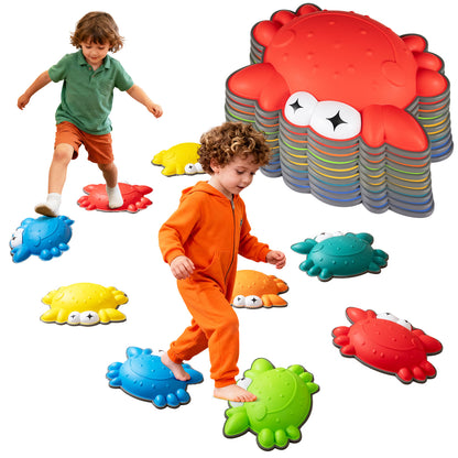 Stepping Stones for Kids 9 Pieces Non-Slip Toddler Stepping Stones Balance Sensory Toys, Multicolor Lawn Games at Gallery Canada