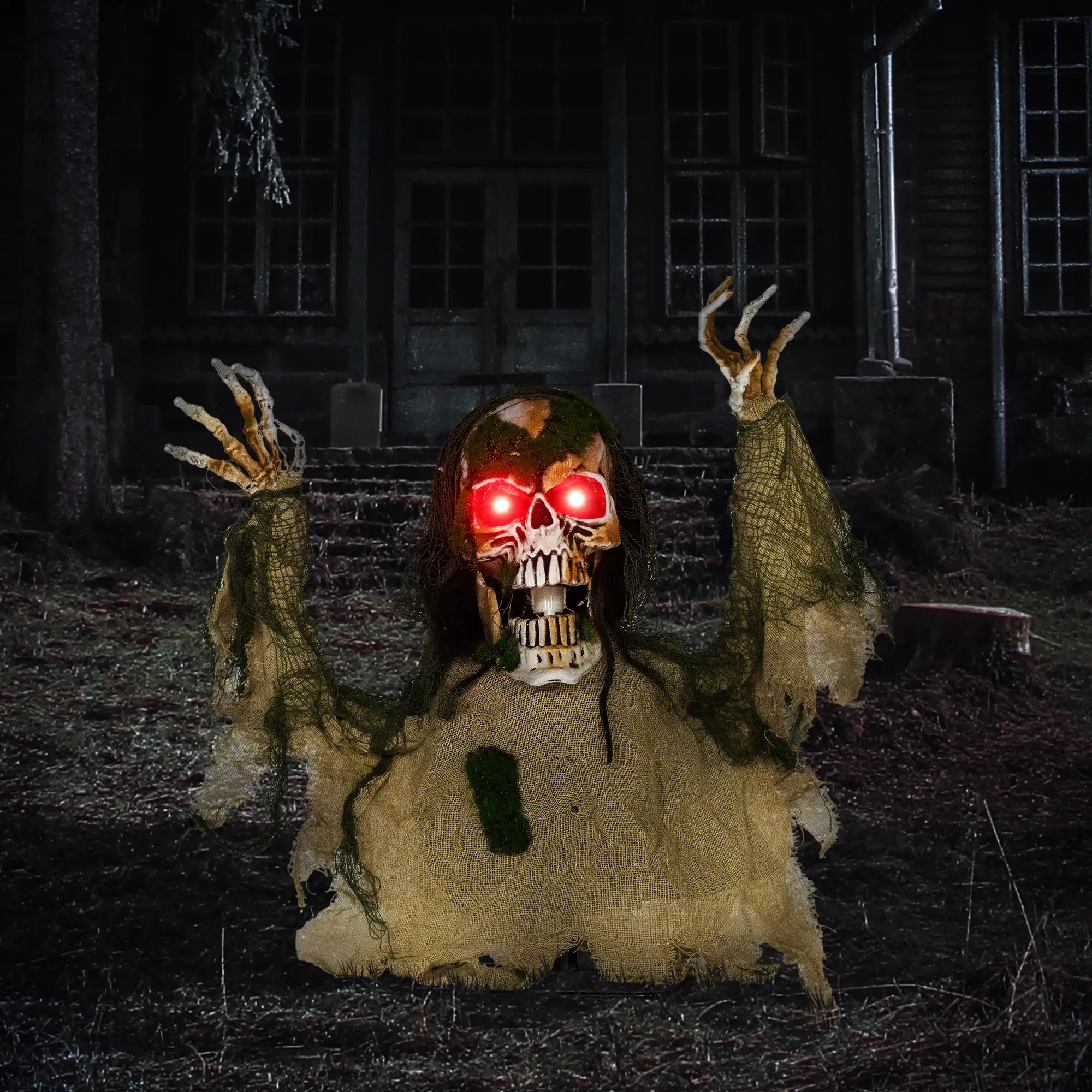 Animated Skeleton with LED Eyes, Battery Operated Halloween Decor Halloween Decorations at Gallery Canada