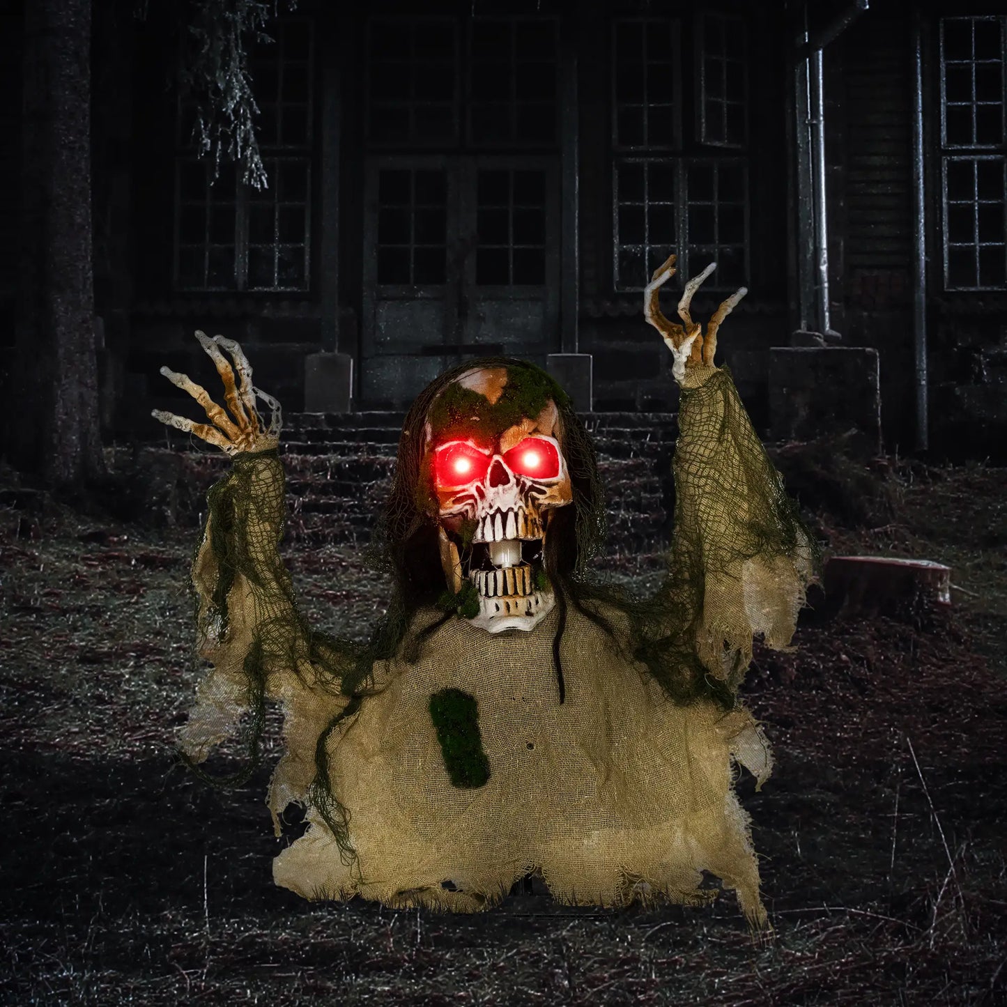 Animated Skeleton with LED Eyes, Battery Operated Halloween Decor Halloween Decorations at Gallery Canada