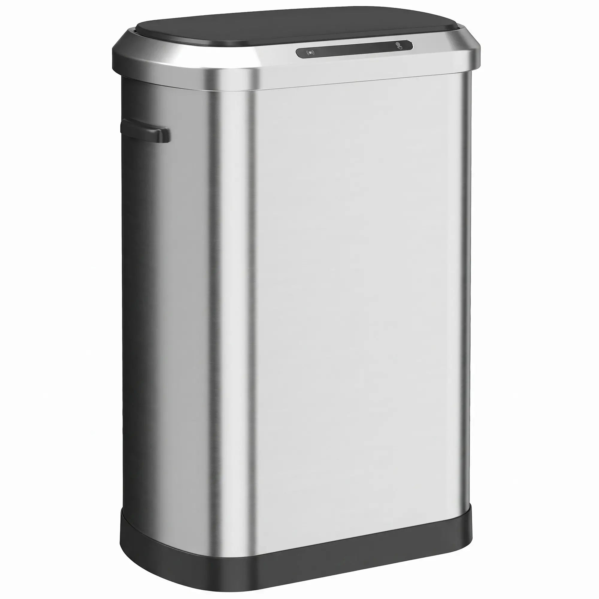 Automatic Trash Can, 13.2Gal / 50L, Touchless, Soft-Close Lid, Silver Kitchen Trash Cans Multi Colour at Gallery Canada