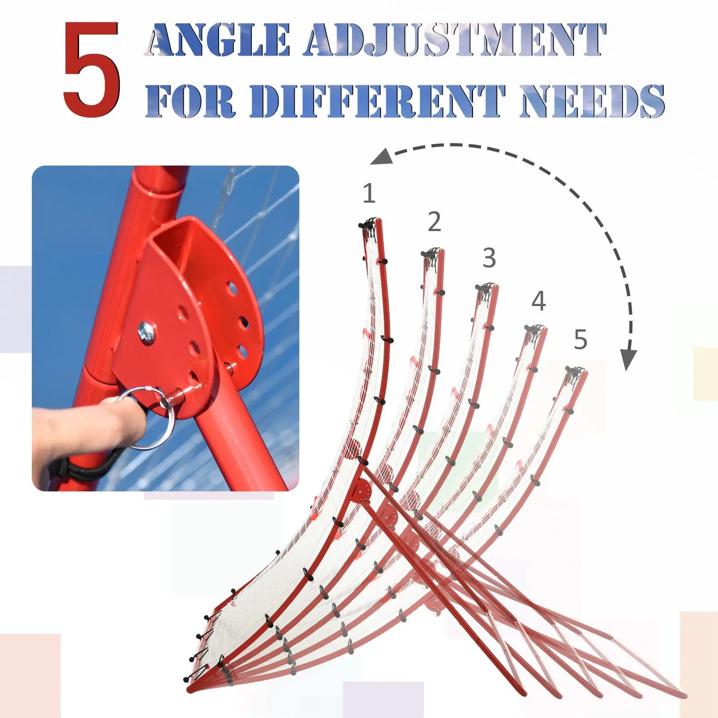 Adjustable 5 Angle Rebounder Net, Baseball Soccer Football Training Baseball at Gallery Canada