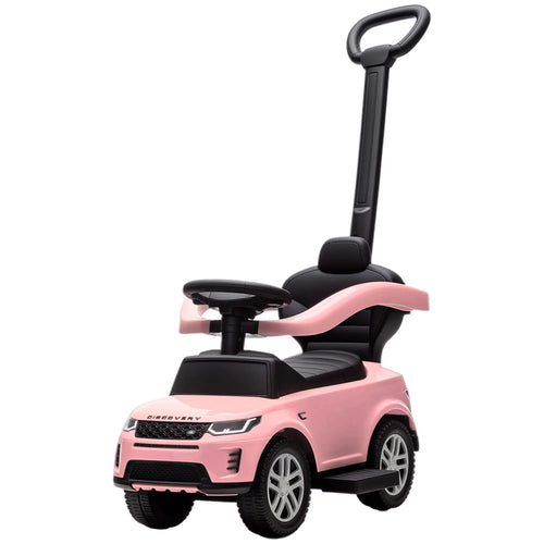 Land Rover Discovery 2-in-1 Ride On Push Car with Storage, Pink