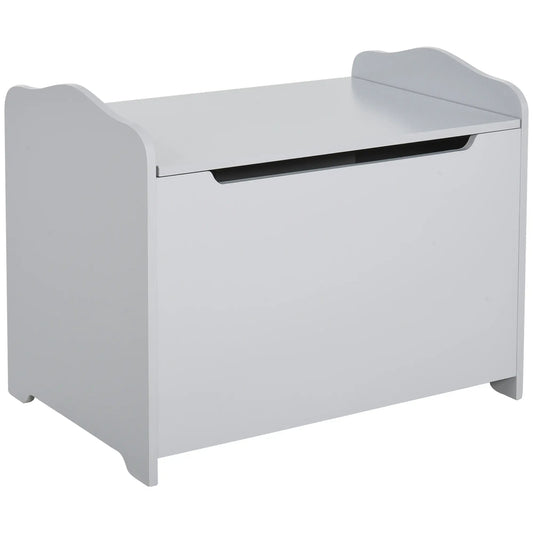 Kids Wooden Toy Storage Box, Large, Grey Baby & Kids Storage Grey at Gallery Canada