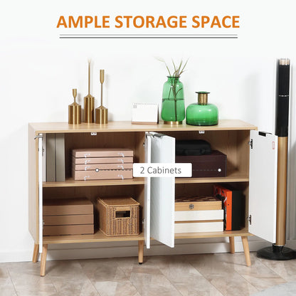 Modern Sideboard, Dining Cabinet with Adjustable Shelves, Natural Bar Cabinets at Gallery Canada