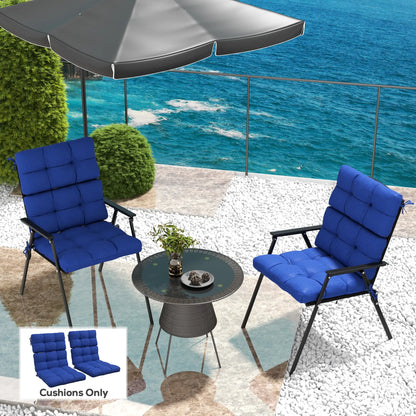 2-Piece Back Seat Cushion, Outdoor Patio Chair Set, Navy Blue Patio Chair Cushions at Gallery Canada