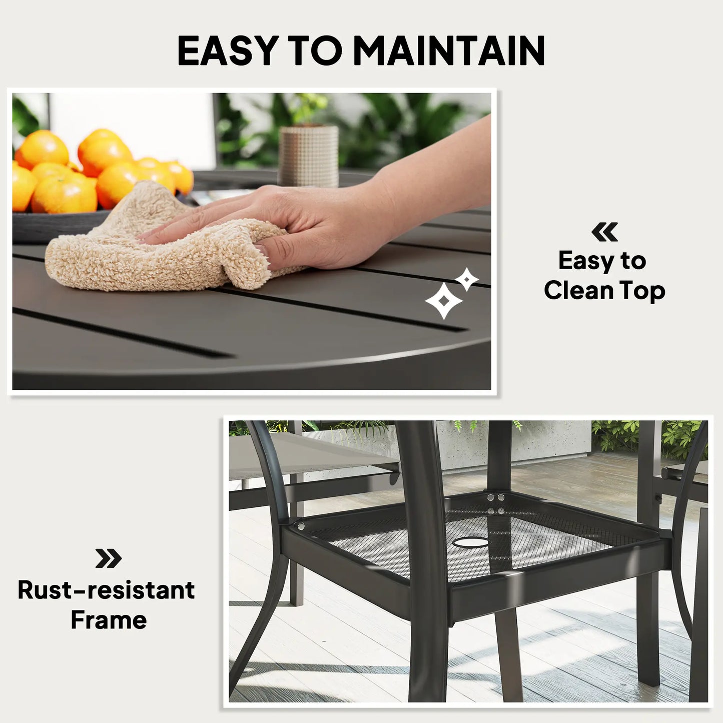 5-Piece Outdoor Dining Set, Round Table, 4 Chairs Outdoor Dining Sets at Gallery Canada