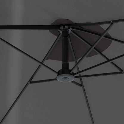 Double-Sided Patio Umbrella Sun Shade, Grey Sun Umbrellas at Gallery Canada