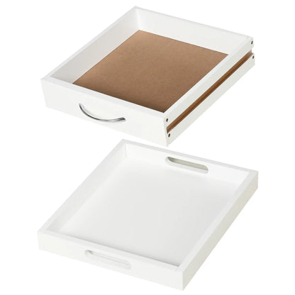 4-Tier Kitchen Cart, Removable Serving Tray, Wheels with Drawer, White Kitchen Islands & Kitchen Carts at Gallery Canada
