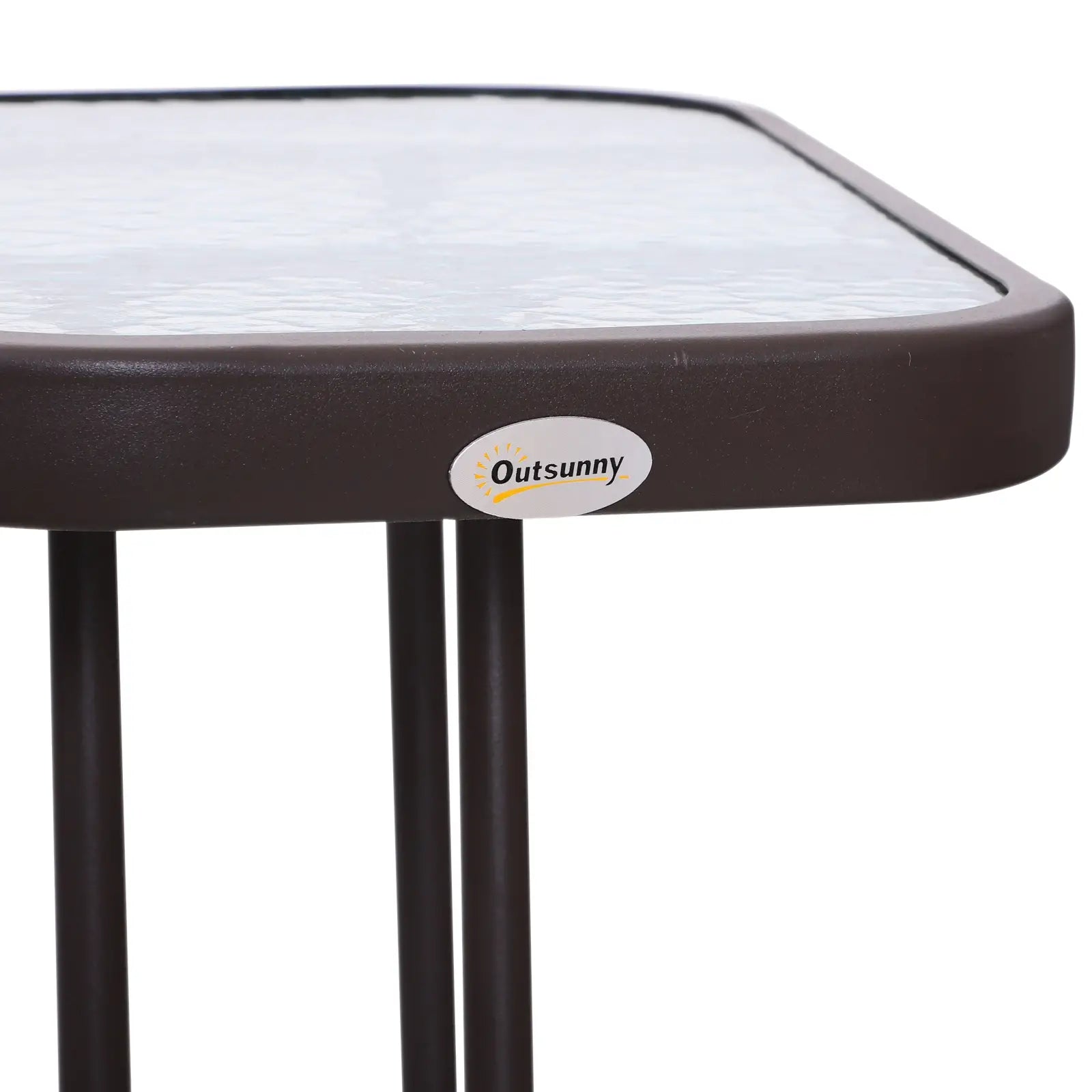 Double Patio Glider Chair with Glass Table, Grey Outdoor Gliders at Gallery Canada
