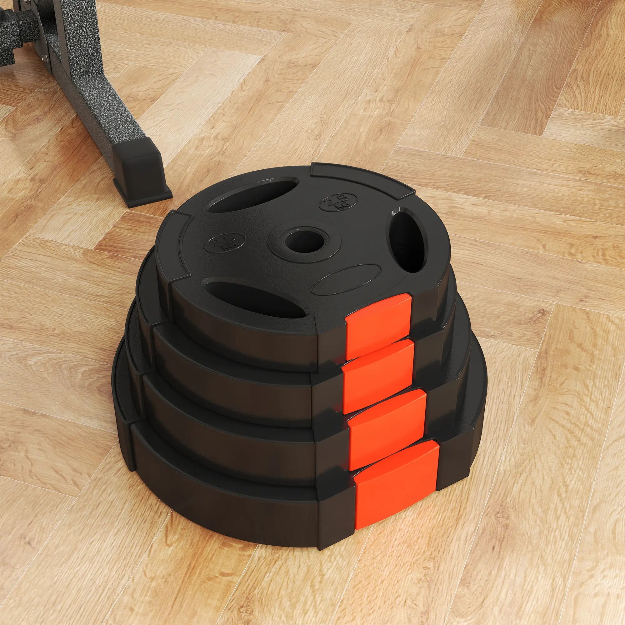 1-Inch Weight Plates, Barbell Weights Set, 2 x 22lbs + 2 x 11lbs Dumbbells & Barbells at Gallery Canada