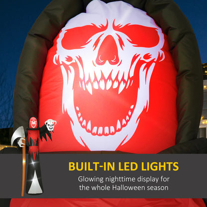 12 FT Halloween Inflatable Grim Reaper, Garden Decor with Lights Halloween Decorations at Gallery Canada