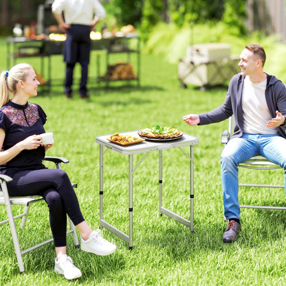 Folding Picnic Table, Aluminum Frame, Camping Dining Table, Silver Picnic Tables & Camping Chairs at Gallery Canada