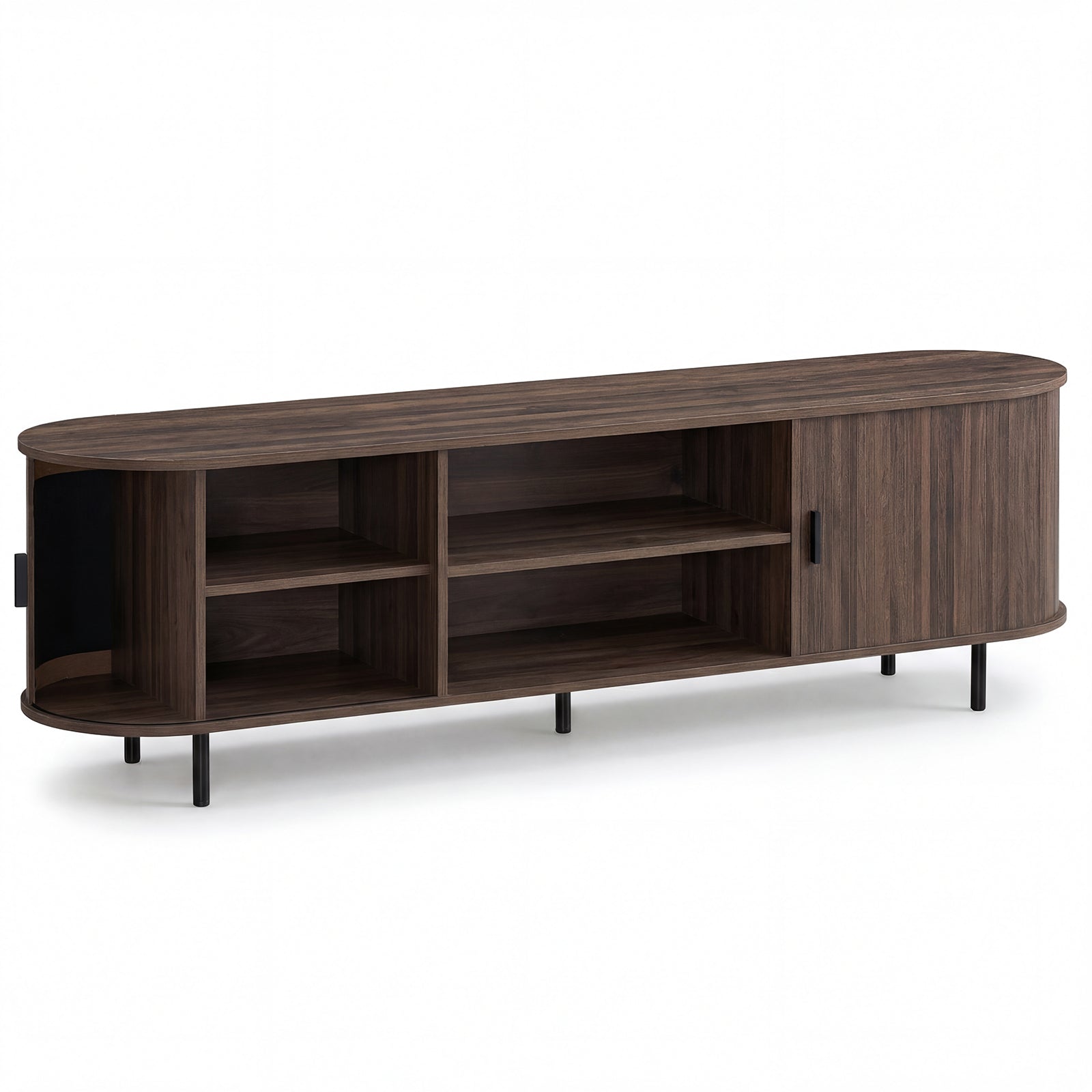 TV Stand For 80 Inch TVs, Mid Century Modern, Walnut Entertainment Centers & TV Stands at Gallery Canada