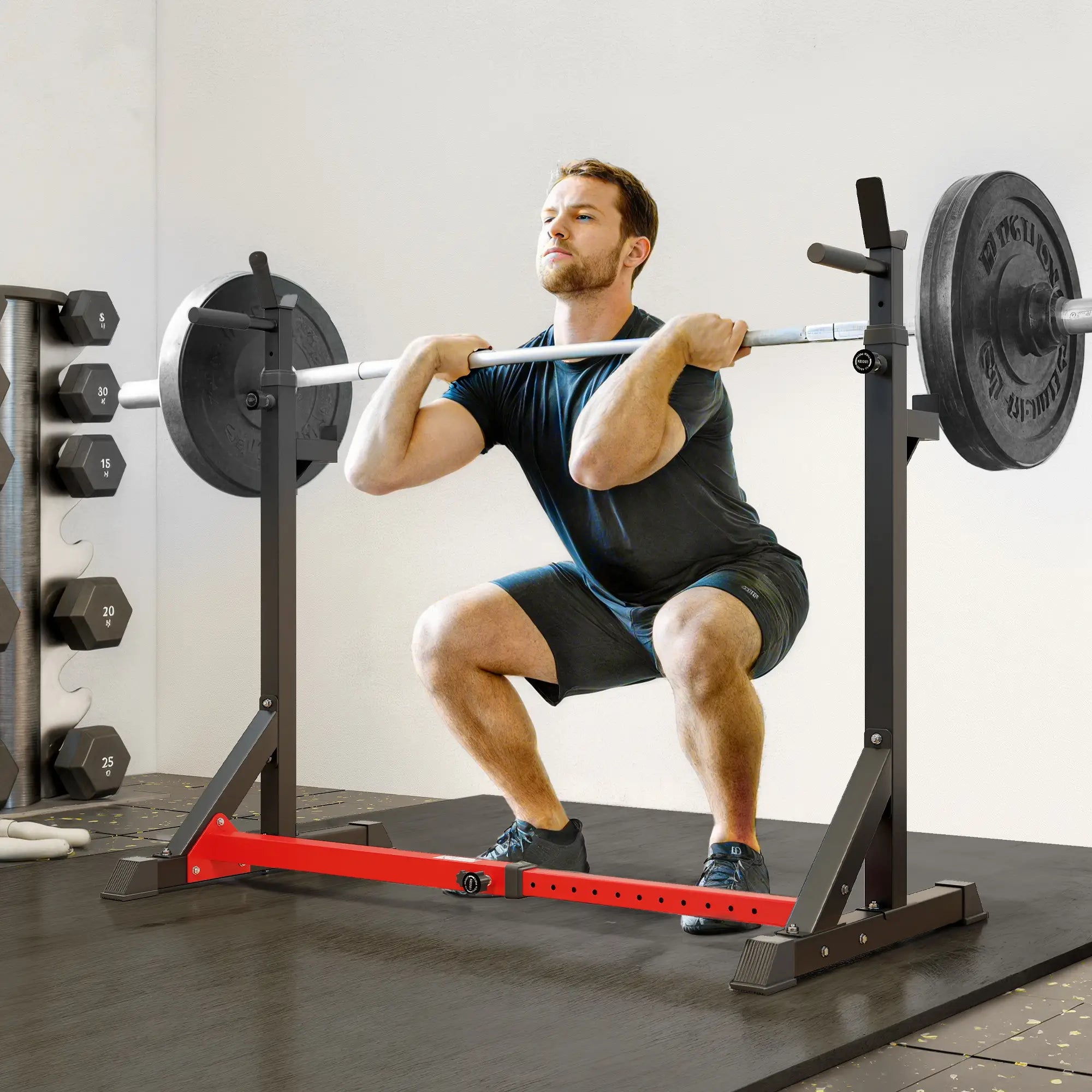 Adjustable Steel Barbell Squat Rack, Bench Press Power Towers at Gallery Canada