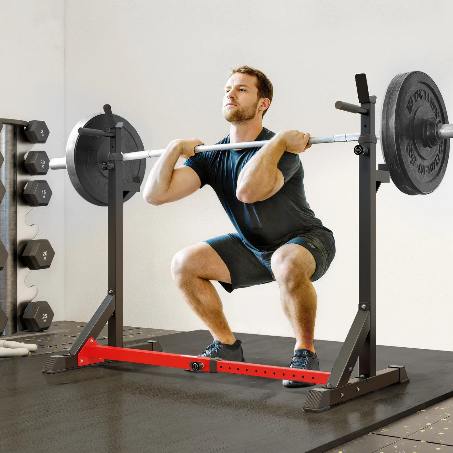 Adjustable Steel Barbell Squat Rack, Bench Press Power Towers at Gallery Canada