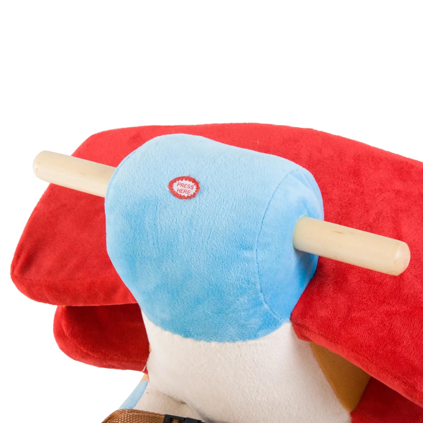 Wooden Rocking Horse Plane, Plush Seat, Sound, Red Rocking Horses at Gallery Canada