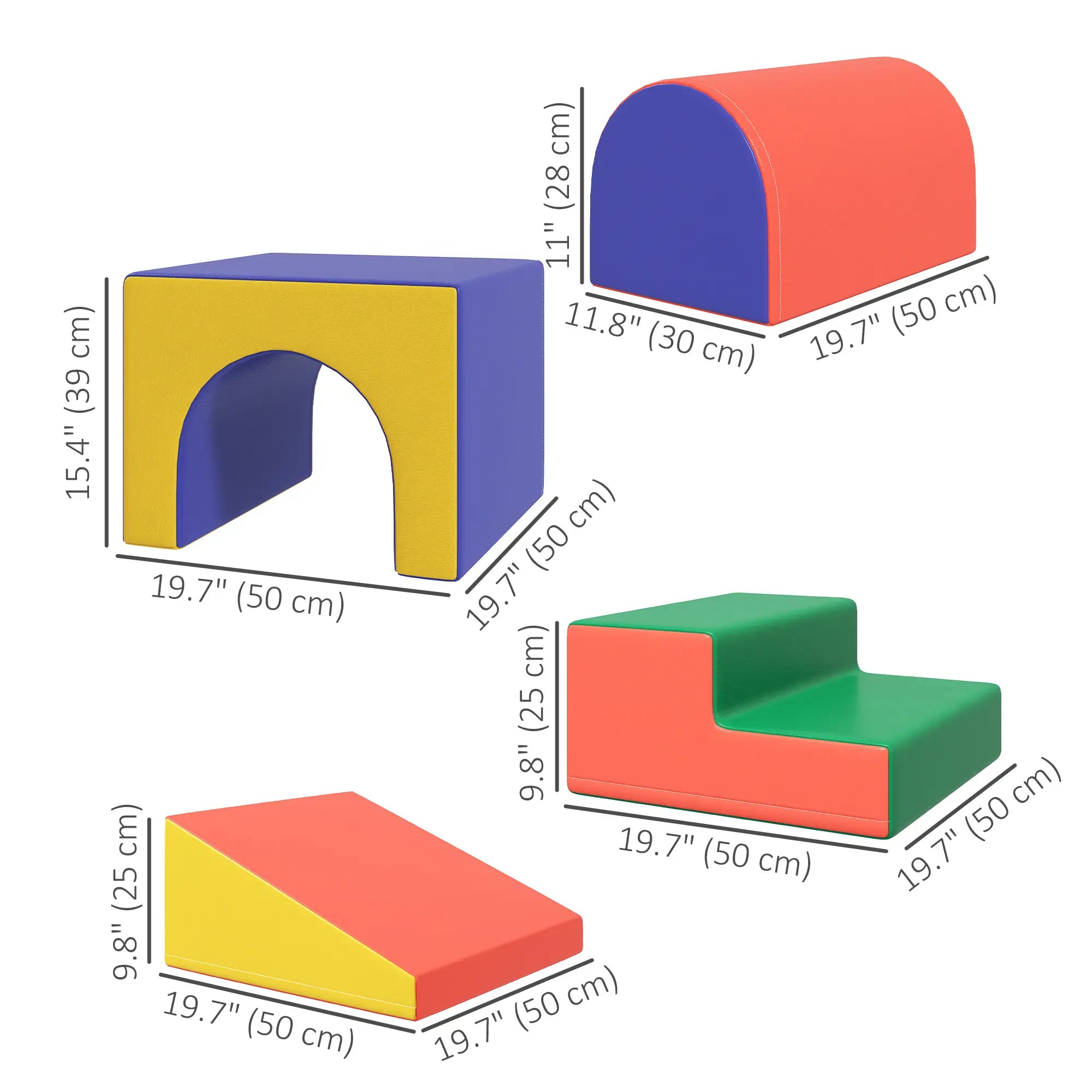 4 Piece Foam Play Set, Toddlers and Kids, Classic Color Baby Gym & Playmats at Gallery Canada