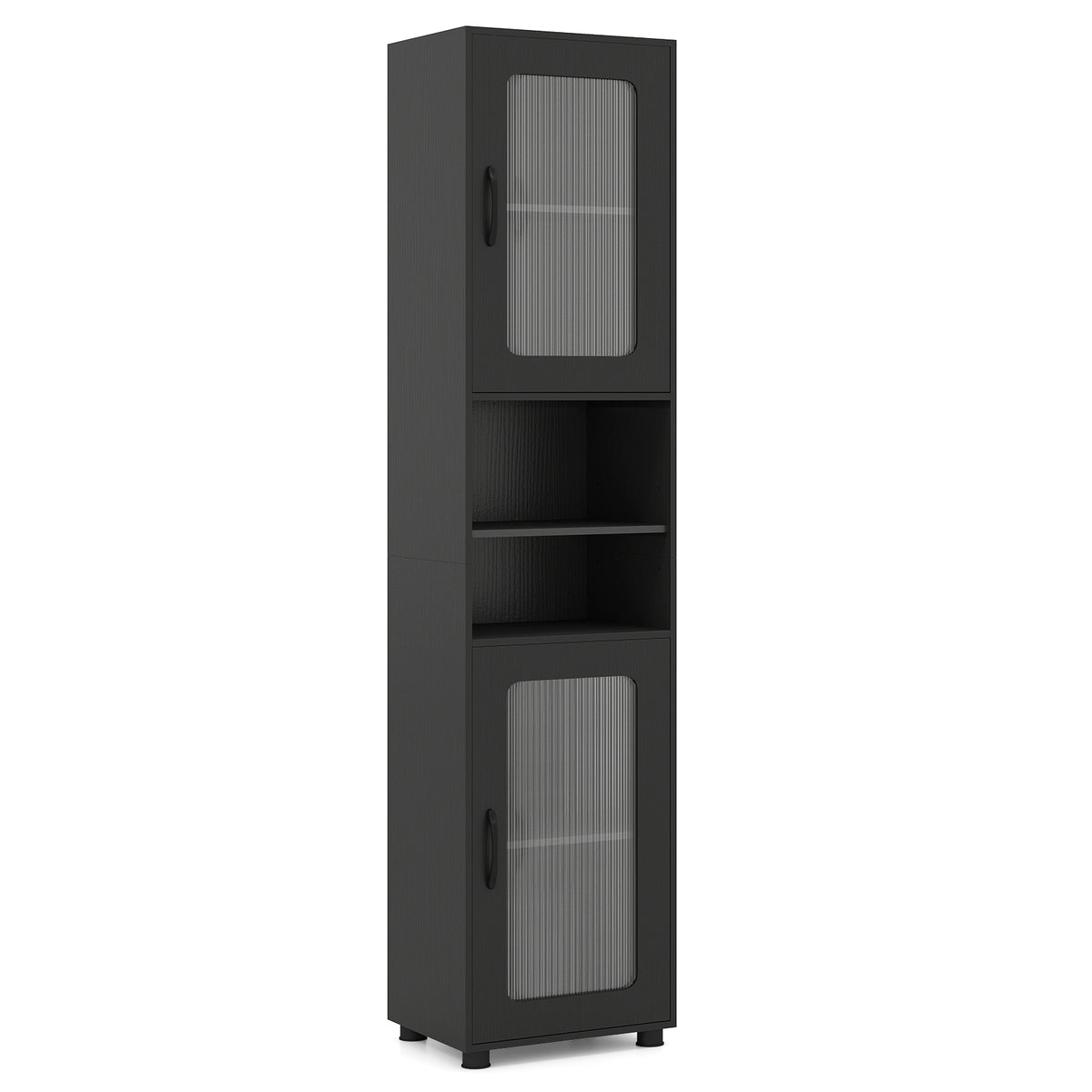 Tall Bathroom Storage Cabinet 67 In, Black Floor Cabinets at Gallery Canada