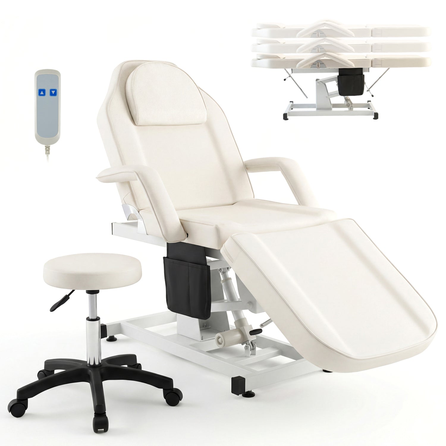 Tattoo Chair With Hydraulic Stool, White Spa & Salon at Gallery Canada