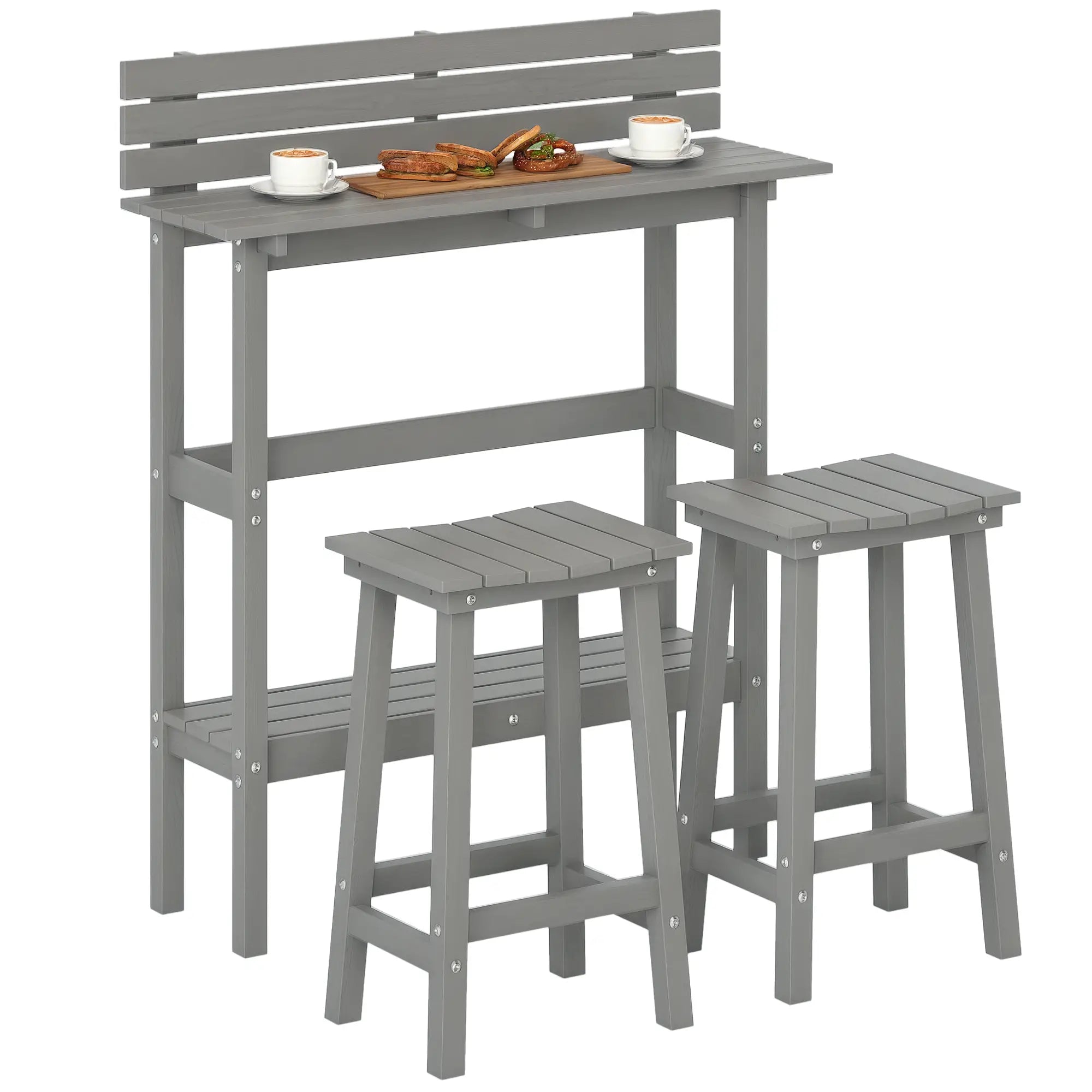 3 Piece Patio Bar Set, 43